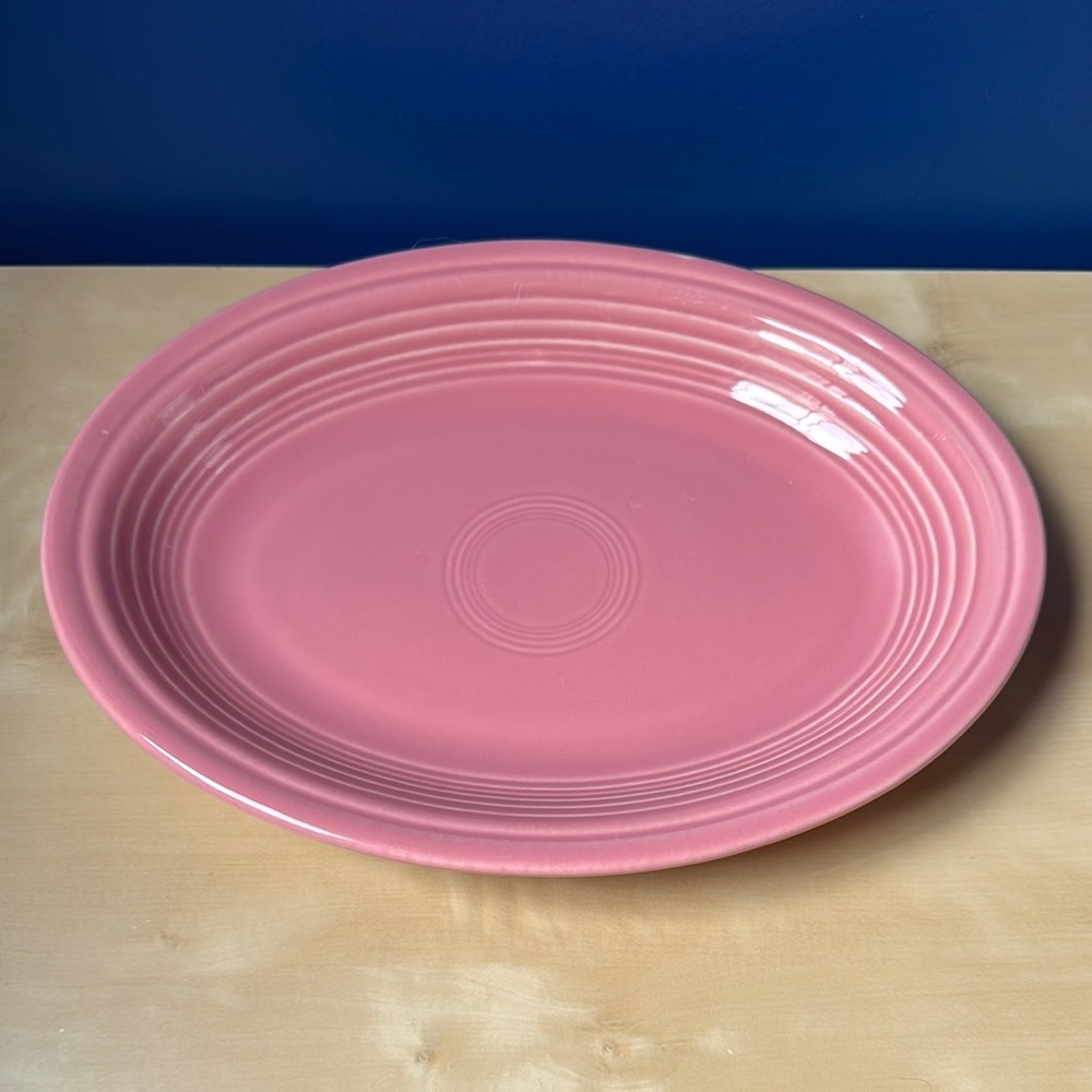 Fiesta fiestaware discontinued Rose 11.5” platter imperfections